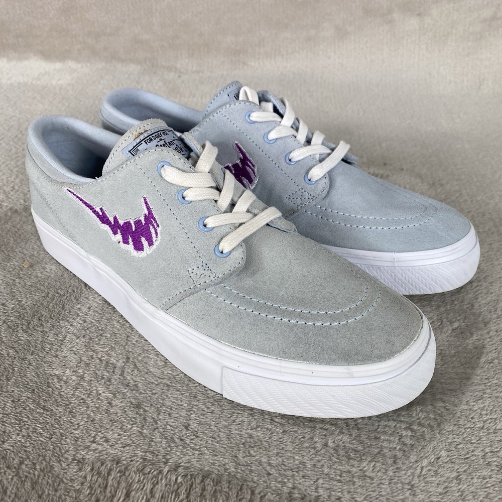 Nike SB Stefan Janoski Boys Kids Sneakers Shoes Size 7Y Gray Armory Suede - Picture 1 of 10